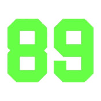 Polep vozidla Startovní číslo 89 (71 - Fluorescentní zelená) SAMOLEPKA NA AUTO, NÁLEPKA, FÓLIE, POLEP, TUNING, VLASTNÍ TEXT, TISK, AUTOSAMOLEPKY.cz, POLEPY, OBRÁZEK, LOGO, 3D STICKERS