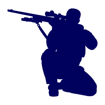 Samolepící dekorace SAMOLEPKA Voják 010 levá sniper (23 - tmavě modrá) NA AUTO, NÁLEPKA, FÓLIE, POLEP, TUNING, VLASTNÍ TEXT, TISK, AUTOSAMOLEPKY.cz, POLEPY, OBRÁZEK, LOGO, SAMOLEPKY