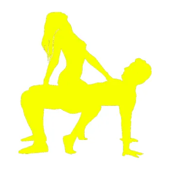 Polep vozidla Sexy siluety 020 (70 - Fluorescentní žlutá) SAMOLEPKA NA AUTO, NÁLEPKA, FÓLIE, POLEP, TUNING, VLASTNÍ TEXT, TISK, AUTOSAMOLEPKY.cz, POLEPY, OBRÁZEK, LOGO, 3D STICKERS