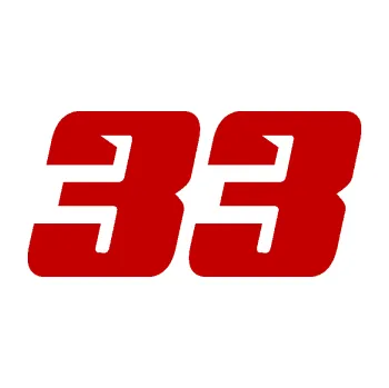 Polep vozidla Startovní číslo 33 typ 6 (18 - tmavě červená) SAMOLEPKA NA AUTO, NÁLEPKA, FÓLIE, POLEP, TUNING, VLASTNÍ TEXT, TISK, AUTOSAMOLEPKY.cz, POLEPY, OBRÁZEK, LOGO, 3D STICKERS
