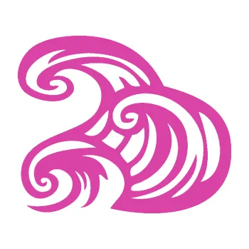 Samolepící dekorace Vlny 004 levá moře (16 - růžová) SAMOLEPKA NA AUTO, NÁLEPKA, FÓLIE, POLEP, TUNING, VLASTNÍ TEXT, TISK, AUTOSAMOLEPKY.cz, POLEPY, OBRÁZEK, LOGO, 3D STICKERS