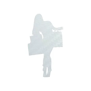 Polep vozidla SAMOLEPKA Žena na nákupu 002 pravá (51 - 3D karbon bílý) NA AUTO, NÁLEPKA, FÓLIE, POLEP, TUNING, VLASTNÍ TEXT, TISK, AUTOSAMOLEPKY.cz, POLEPY, OBRÁZEK, LOGO, SAMOLEPKY