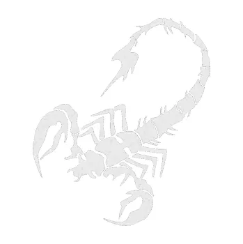 Polep vozidla SAMOLEPKA Štír 020 levá (84 - Ultra Metalic bílá) NA AUTO, NÁLEPKA, FÓLIE, POLEP, TUNING, VLASTNÍ TEXT, TISK, AUTOSAMOLEPKY.cz, POLEPY, OBRÁZEK, LOGO, SAMOLEPKY