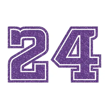 Polep vozidla SAMOLEPKA Startovní číslo 24 typ 5 (87 - Ultra Metalic fialová) NA AUTO, NÁLEPKA, FÓLIE, POLEP, TUNING, VLASTNÍ TEXT, TISK, AUTOSAMOLEPKY.cz, POLEPY, OBRÁZEK, LOGO, SAMOLEPKY