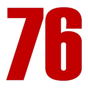 Samolepicí dekorace na vozidlo Startovní číslo 76 typ 2 (18 - tmavě červená) SAMOLEPKA NA AUTO, NÁLEPKA, FÓLIE, POLEP, TUNING, VLASTNÍ TEXT, TISK, AUTOSAMOLEPKY.cz, POLEPY, OBRÁZEK, LOGO, 3D STICKERS