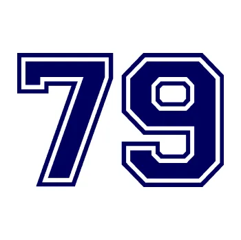 Polep vozidla Startovní číslo 79 typ 4 (23 - tmavě modrá) SAMOLEPKA NA AUTO, NÁLEPKA, FÓLIE, POLEP, TUNING, VLASTNÍ TEXT, TISK, AUTOSAMOLEPKY.cz, POLEPY, OBRÁZEK, LOGO, 3D STICKERS