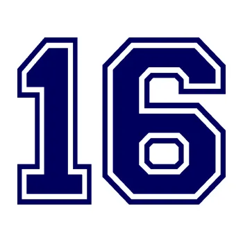 Polep vozidla Startovní číslo 16 typ 4 (23 - tmavě modrá) SAMOLEPKA NA AUTO, NÁLEPKA, FÓLIE, POLEP, TUNING, VLASTNÍ TEXT, TISK, AUTOSAMOLEPKY.cz, POLEPY, OBRÁZEK, LOGO, 3D STICKERS