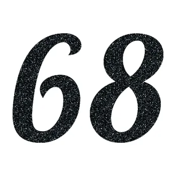 Polep vozidla Startovní číslo 68 typ 3 (85 - Ultra Metalic černá) SAMOLEPKA NA AUTO, NÁLEPKA, FÓLIE, POLEP, TUNING, VLASTNÍ TEXT, TISK, AUTOSAMOLEPKY.cz, POLEPY, OBRÁZEK, LOGO, 3D STICKERS