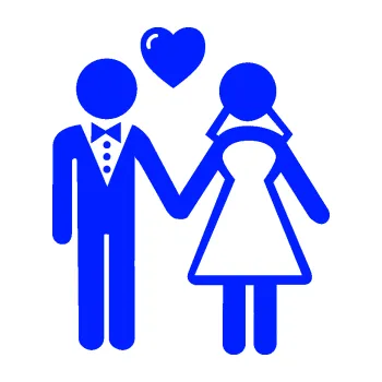 Samolepící dekorace SAMOLEPKA Svatba 001 levá (19 - modrá dynamic) NA AUTO, NÁLEPKA, FÓLIE, POLEP, TUNING, VLASTNÍ TEXT, TISK, AUTOSAMOLEPKY.cz, POLEPY, OBRÁZEK, LOGO, SAMOLEPKY