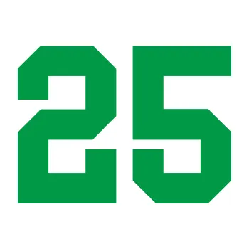 Polep vozidla Startovní číslo 25 (12 - zelená) SAMOLEPKA NA AUTO, NÁLEPKA, FÓLIE, POLEP, TUNING, VLASTNÍ TEXT, TISK, AUTOSAMOLEPKY.cz, POLEPY, OBRÁZEK, LOGO, 3D STICKERS