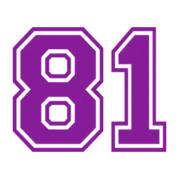 Polep vozidla Startovní číslo 81 typ 4 (14 - fialová) SAMOLEPKA NA AUTO, NÁLEPKA, FÓLIE, POLEP, TUNING, VLASTNÍ TEXT, TISK, AUTOSAMOLEPKY.cz, POLEPY, OBRÁZEK, LOGO, 3D STICKERS