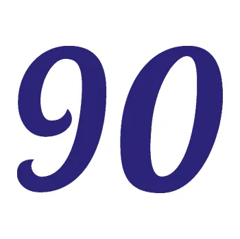 Polep vozidla Startovní číslo 90 typ 3 (22 - střední modrá) SAMOLEPKA NA AUTO, NÁLEPKA, FÓLIE, POLEP, TUNING, VLASTNÍ TEXT, TISK, AUTOSAMOLEPKY.cz, POLEPY, OBRÁZEK, LOGO, 3D STICKERS