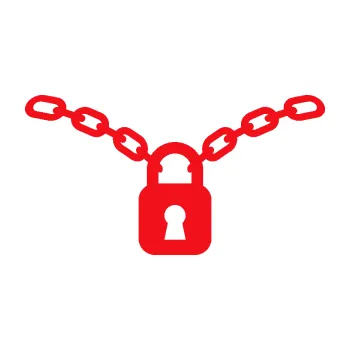 Samolepící dekorace SAMOLEPKA Zámek s řetězem (10 - červená) NA AUTO, NÁLEPKA, FÓLIE, POLEP, TUNING, VLASTNÍ TEXT, TISK, AUTOSAMOLEPKY.cz, POLEPY, OBRÁZEK, LOGO, SAMOLEPKY