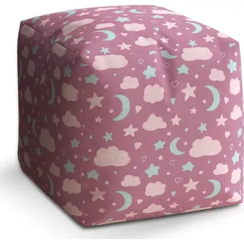 Taburet Taburet Kostka Dětská obloha: 40x40x40 cm - Sablio