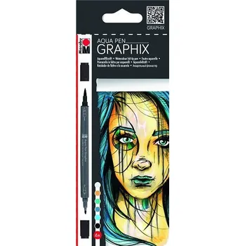 Marabu Graphix Aqua Pen Metropolitan fixy 6 ks