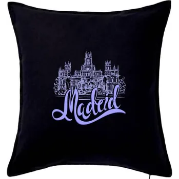 Polštář Madrid Lettering - Polštář 50x50 - 50x50 - Pouze potah ( Černá )