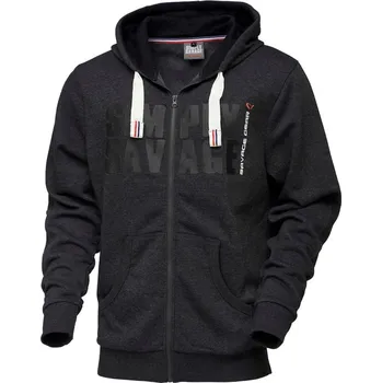 Rybářské oblečení Savage Gear mikina Simply Savage Raw Zip Hoodie vel. XXL
