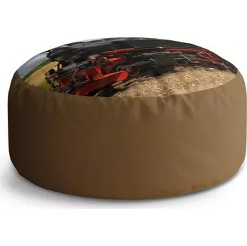 Sedací pytel Kulatý taburet Circle Lokomotiva 3: 38x48 cm - Sablio