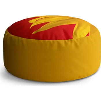 Sedací pytel Kulatý taburet Circle Slunečnice: 38x48 cm - Sablio