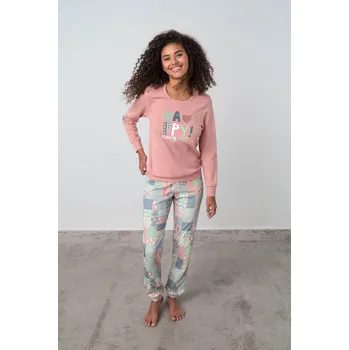 Pánské pyžamo Vamp - Dvoudílné dámské pyžamo - Gil 17524 - Vamp pink tan XL