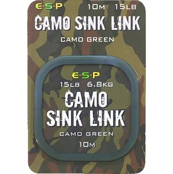 ESP návazcová šňůrka Camo Sink Link Green 15lb 10m