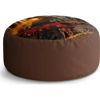 Sedací pytel Kulatý taburet Circle Lokomotiva 2: 38x48 cm - Sablio