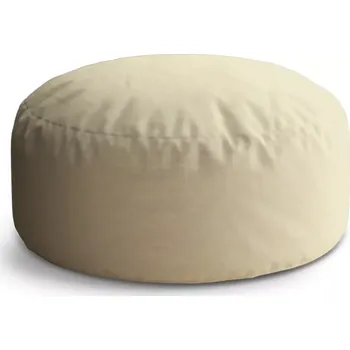 Sedací pytel Kulatý taburet Circle Bílá slonová kost: 38x48 cm - Sablio