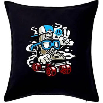 Polštář Brejláč na bruslích - Polštář 50x50 - 50x50 - Pouze potah ( Černá )