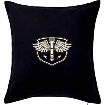 Polštář Andělský Jack - Polštář 50x50 - 50x50 - Pouze potah ( Černá )