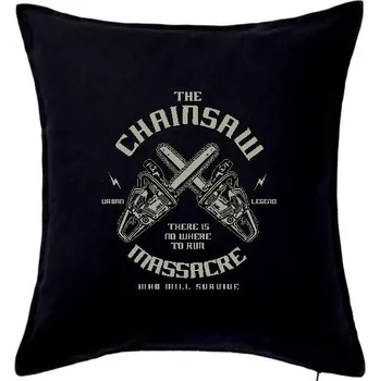 Polštář Chainsaw - Polštář 50x50 - 50x50 - Pouze potah ( Černá )