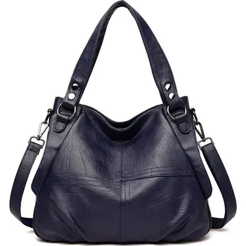 Dámská kožená kabelka FLY FF346 Barva: Modrá, Velikost: (30cm