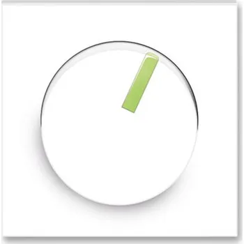 vypínač Kryt stmívače ABB Neo 3294M-A00123 42, , bílá/ledová zelená, s ot.ovl., s upev. maticí