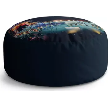 Sedací pytel Kulatý taburet Circle Cirkus: 38x48 cm - Sablio