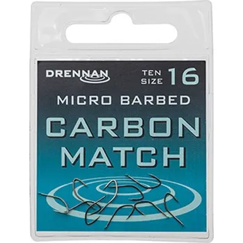 Rybářský háček Drennan háčky Carbon Match vel. 18