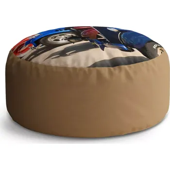 Sedací pytel Kulatý taburet Circle Veteráni: 38x48 cm - Sablio