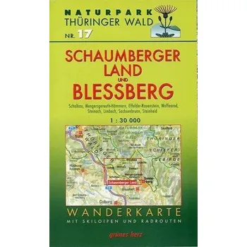 Naturpark Thüringer Wald 17. Schaumberger Land und Bleßberg 1 : 30 000 Wanderkarte - Gebhardt, Lutz
