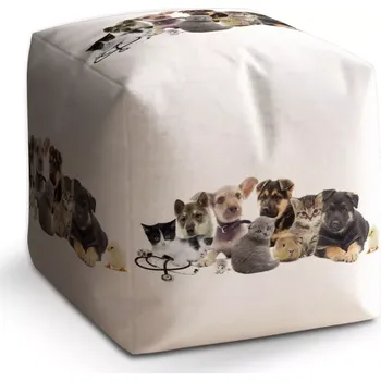 Taburet Taburet Kostka Mláďátka 2: 40x40x40 cm - Sablio