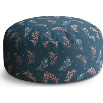 Sedací pytel Kulatý taburet Circle Barevná peříčka: 38x48 cm - Sablio