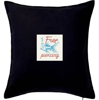 Polštář Free piercing - Polštář 50x50 - 50x50 - Pouze potah ( Černá )