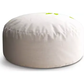 Sedací pytel Kulatý taburet Circle Listy: 38x48 cm - Sablio