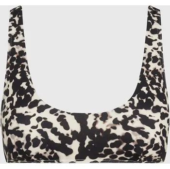 Dámské oblečení Dámská plavková podprsenka KWKW02489 0GM vzor leopard - Calvin Klein S