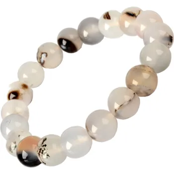 Náramek EX Herbis AHDL Náramek kuličky Achát šedý 10mm VNK29