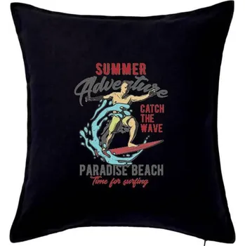 Polštář Summer adventure Catch the Wave - Polštář 50x50 - 50x50 - Pouze potah ( Černá )