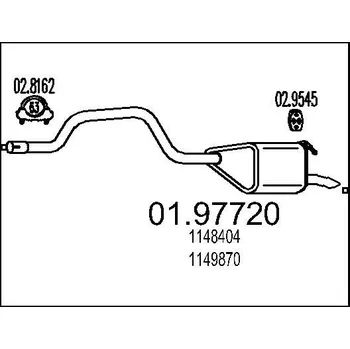 Auto-moto Zadní tlumič výfuku MTS 01.97720