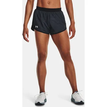 Dámské kraťasy Under Armour Kraťasy UA Fly By 2.0 Printed Short -BLK - Dámské Under Armour černá | šedá 2239286