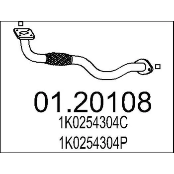 Výfuková trubka Výfuková trubka MTS 01.20108