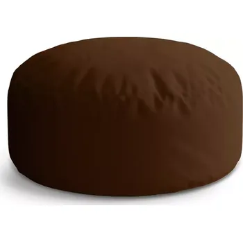Sedací pytel Kulatý taburet Circle Čokoládově hnědá: 38x48 cm - Sablio