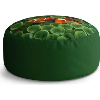 Sedací pytel Kulatý taburet Circle Klaun očkatý: 38x48 cm - Sablio