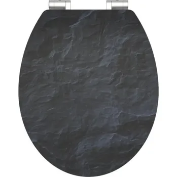 WC sedátko Schütte BLACK STONE | MDF HG, Soft Close 4008431805351