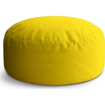 Sedací pytel Kulatý taburet Circle Žlutá 2: 38x48 cm - Sablio